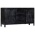 Rustika Rowe -  Sideboard Black 147x40x80 cm Solid Mango Wood